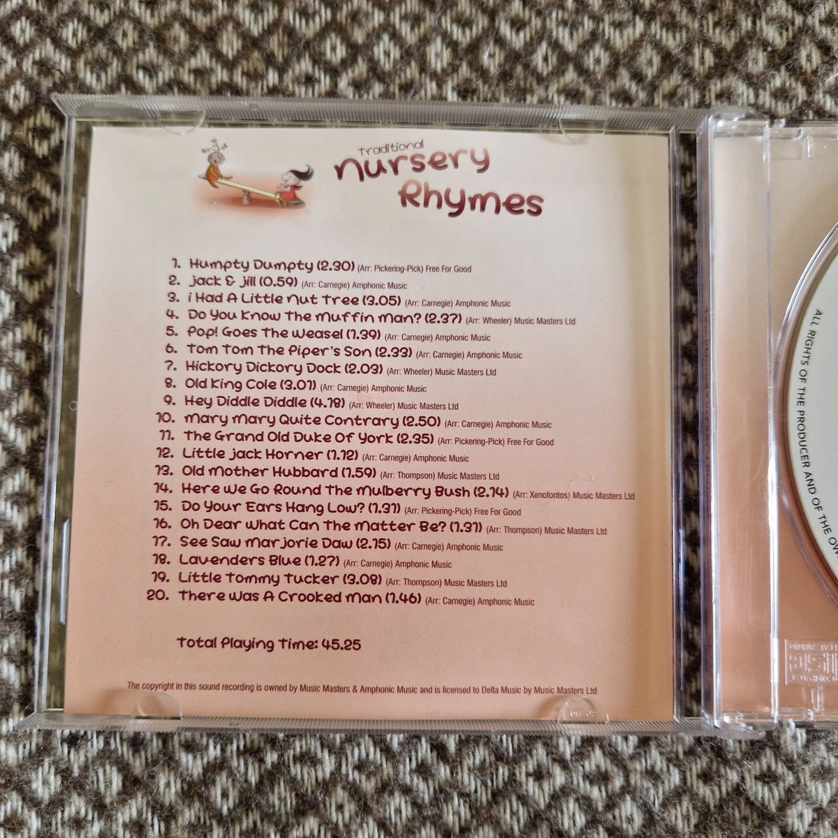 Rhymes 'N' Rhythm – Traditional Nursery Rhymes / CD Album