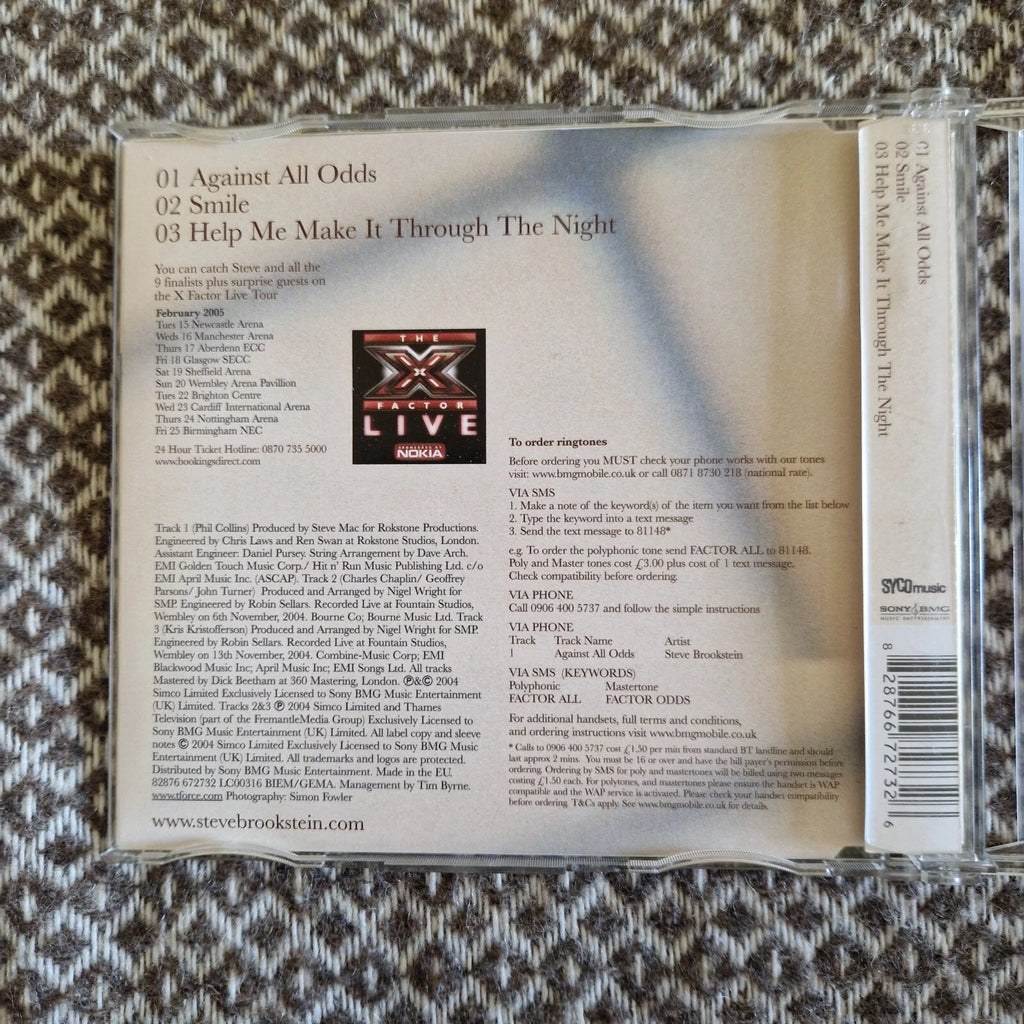 Steve Brookstein – Against All Odds / CD Single