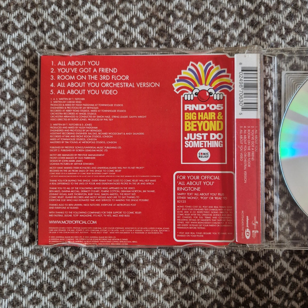 McFly – All About You / You've Got A Friend / CD Single
