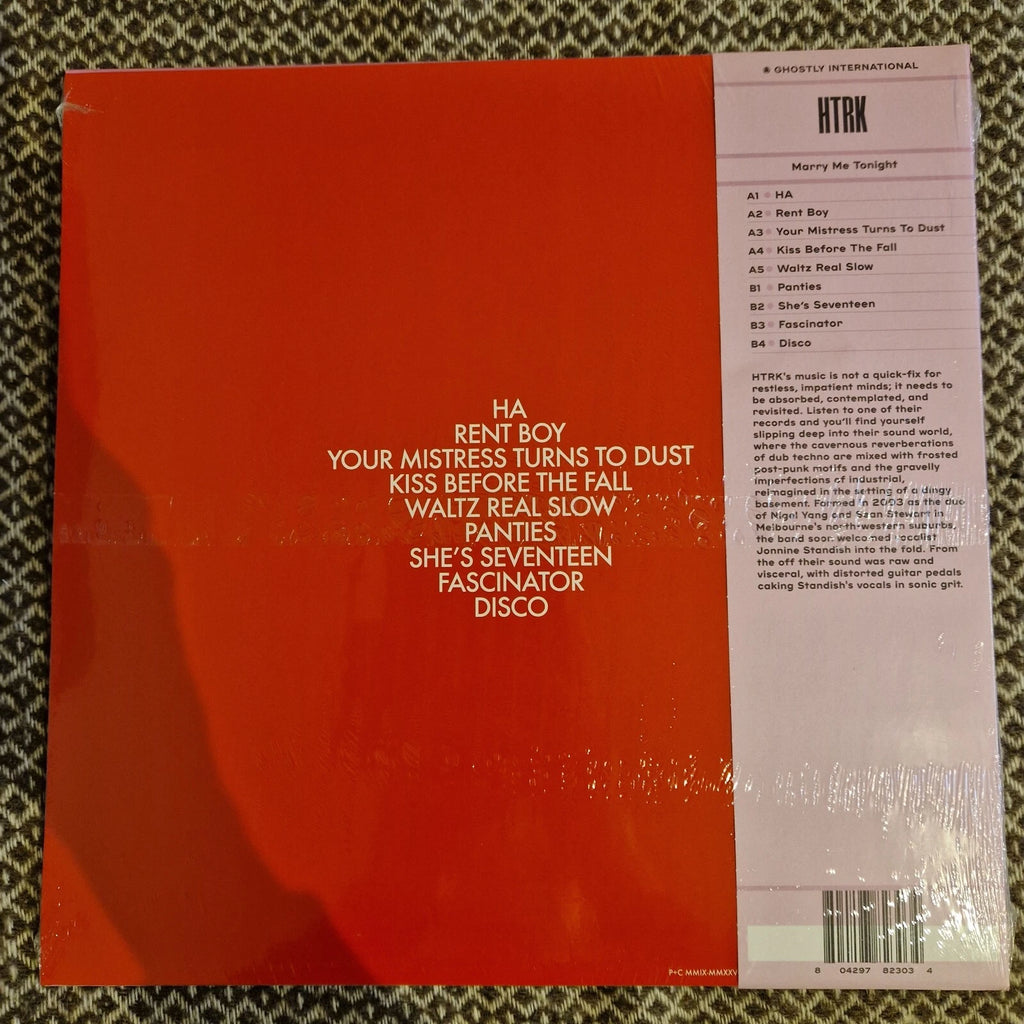 HTRK - Marry Me Tonight / Vinyl LP limited on Pink & Black