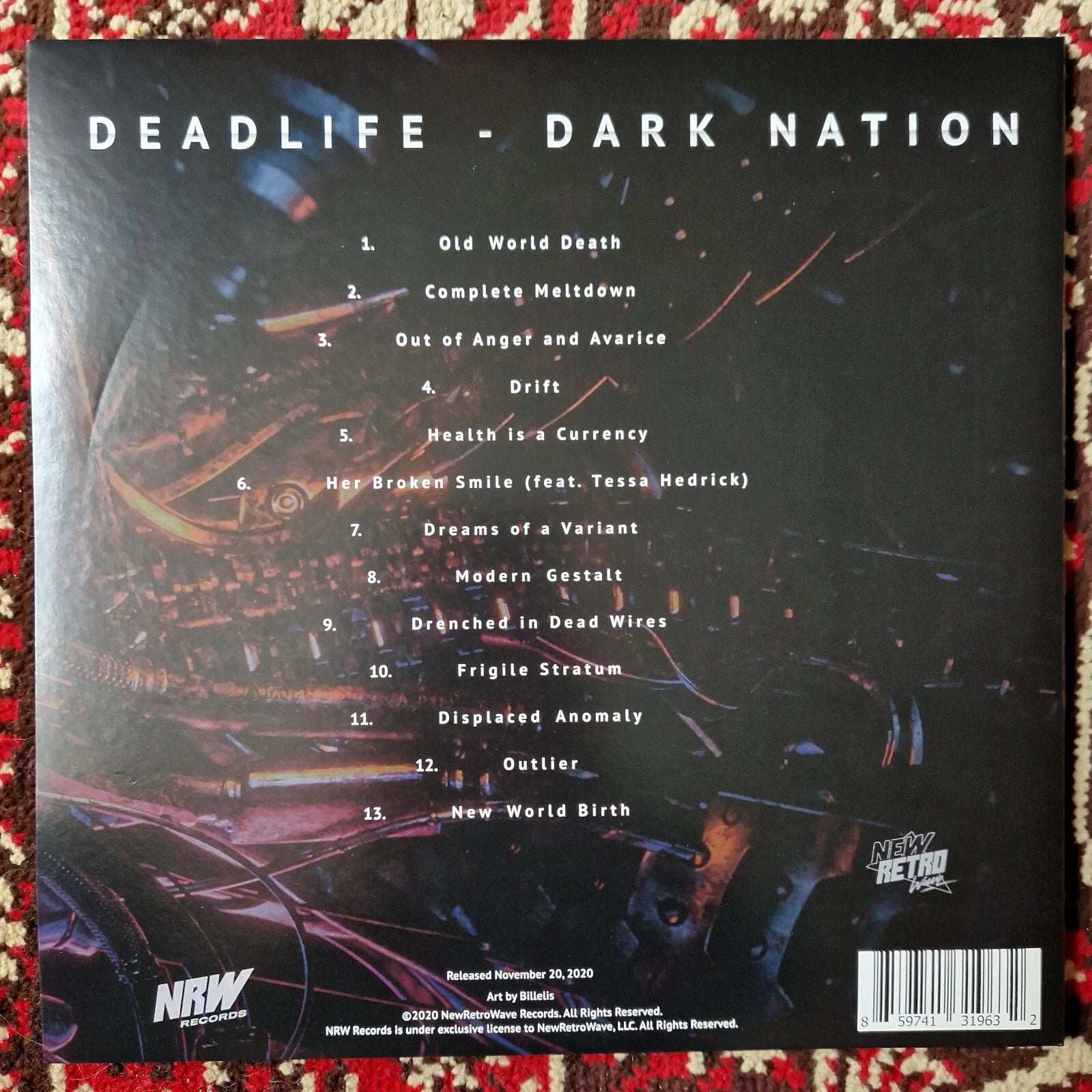 Deadlife - Dark Nation / Vinyl 2LP on Purple & Orange Swirl w/ Pink & Yellow Spl