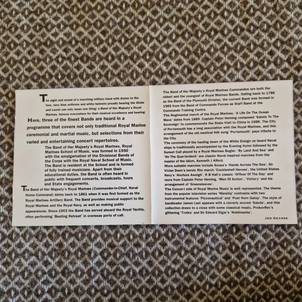 The Bands Of H.M. Royal Marines – A Life On The Ocean Wave / CD Album