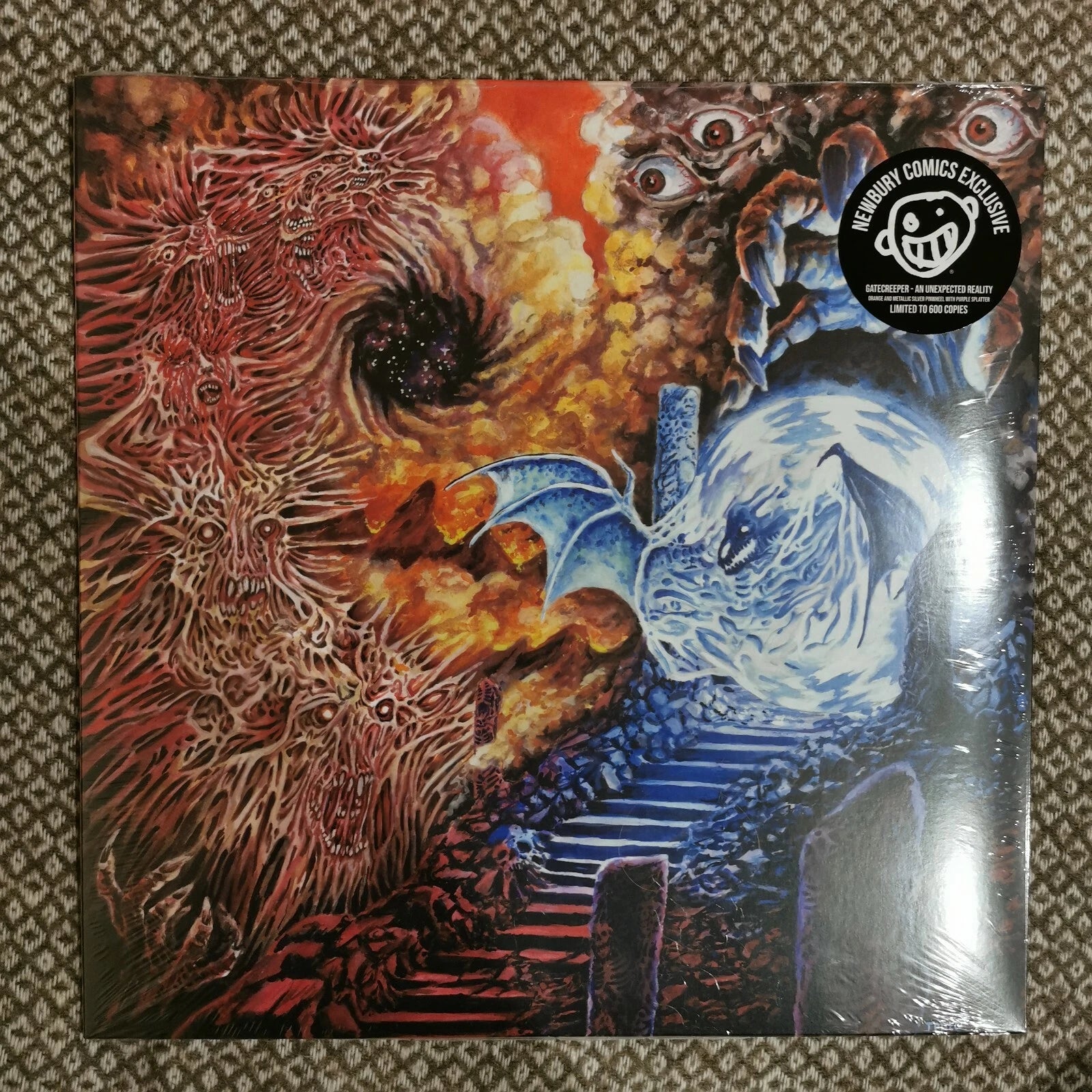 Gatecreeper - An Unexpected Reality / Vinyl LP Orange and Metallic Silver Pinwhe