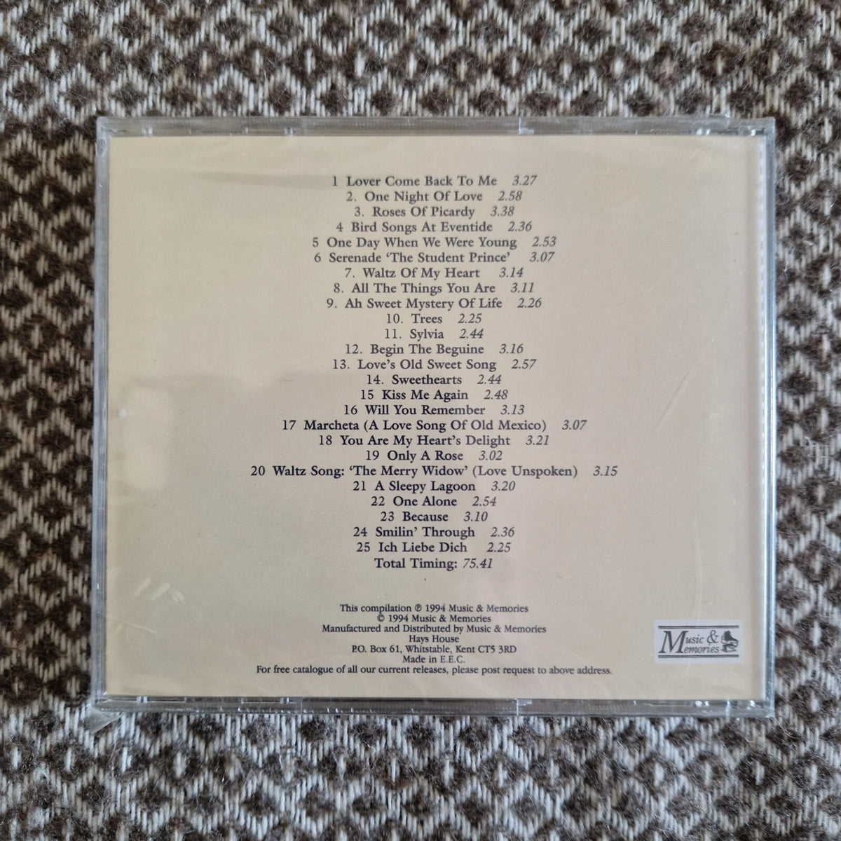 Richard Tauber – Serenade / CD Album
