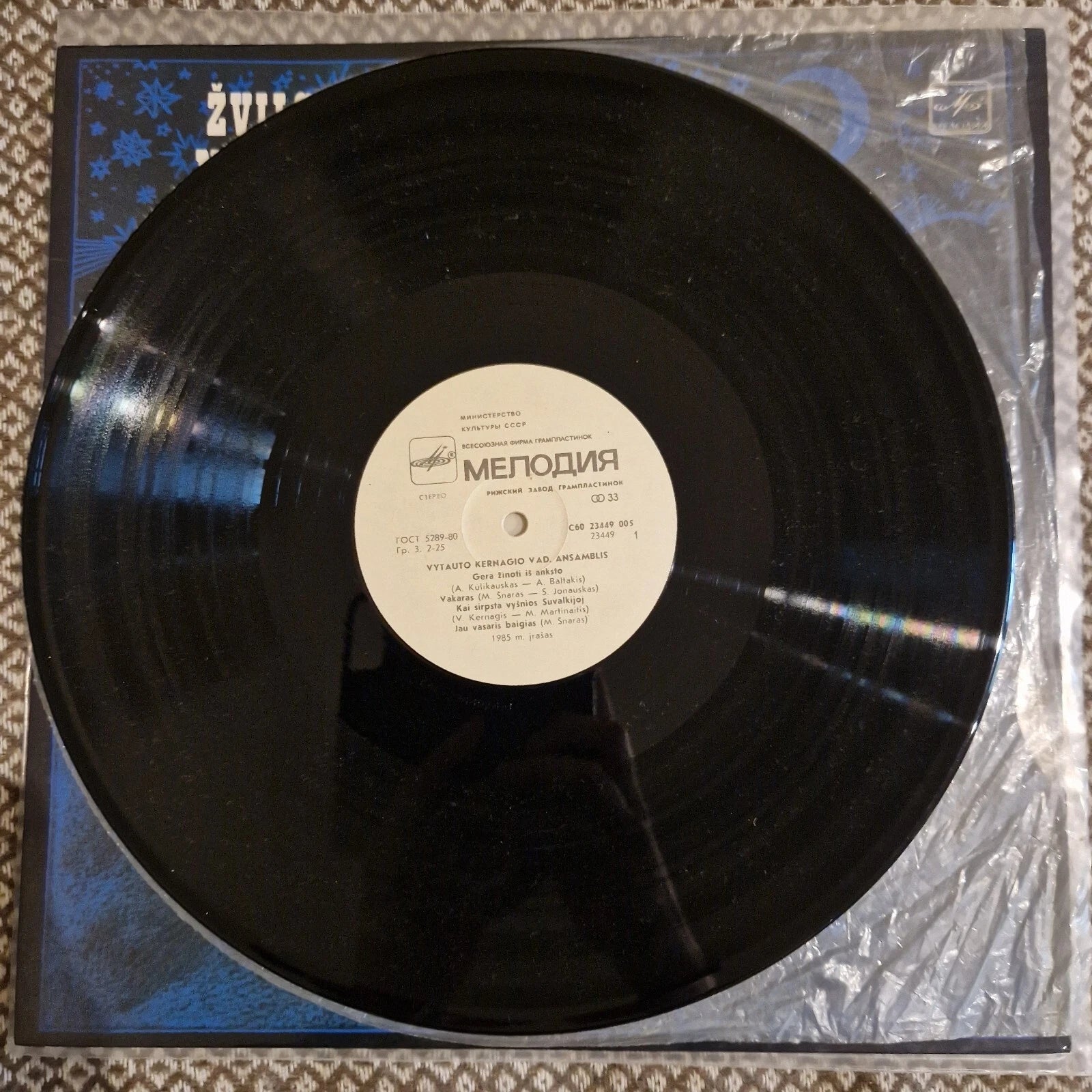 Vytauto Kernagio Ansamblis ‎– Žvilgsnis Nuo Kalno / Vinyl LP (1986 pressing)