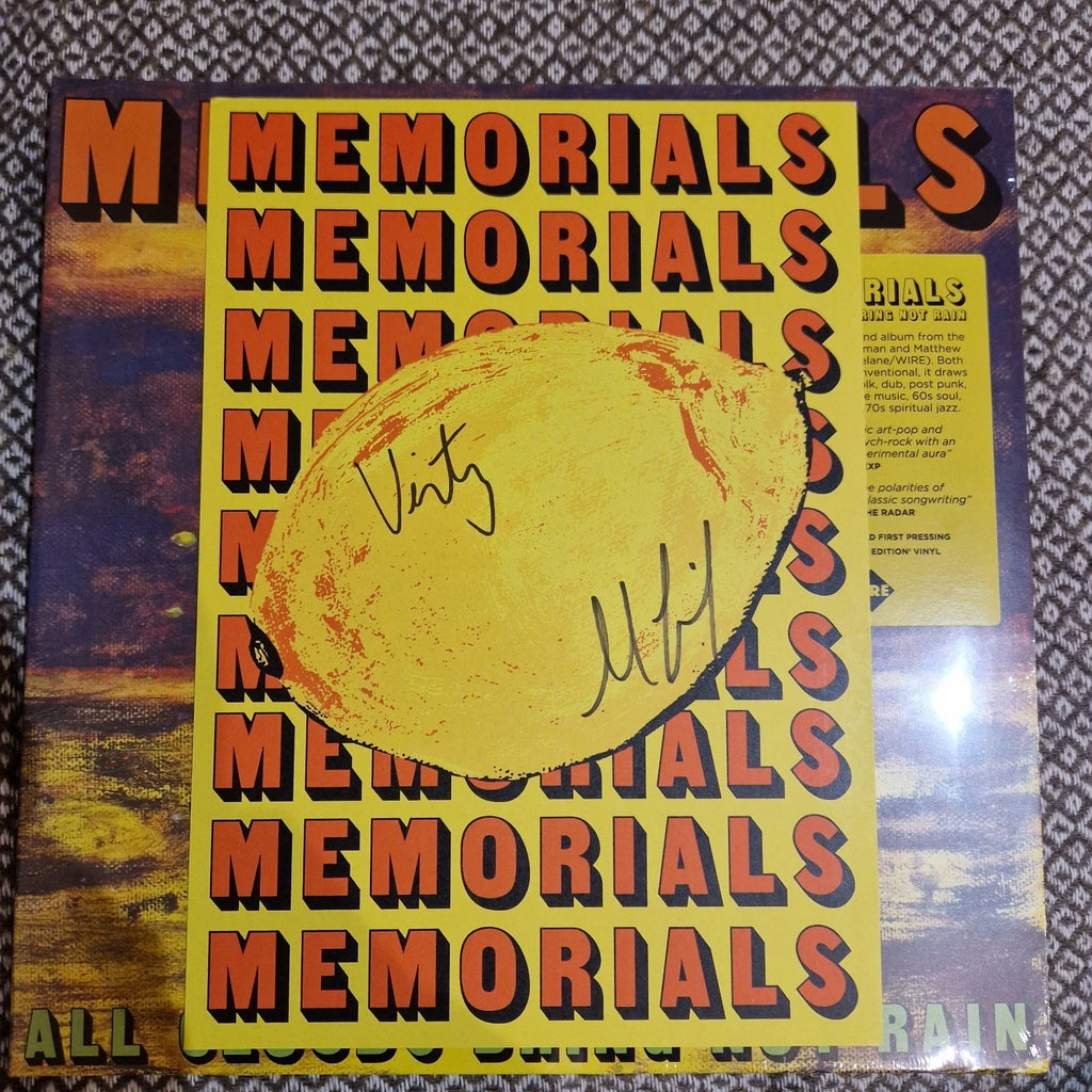 MEMORIALS - All Clouds Bring Not Rain / Vinyl LP on COLORED + SIGNED