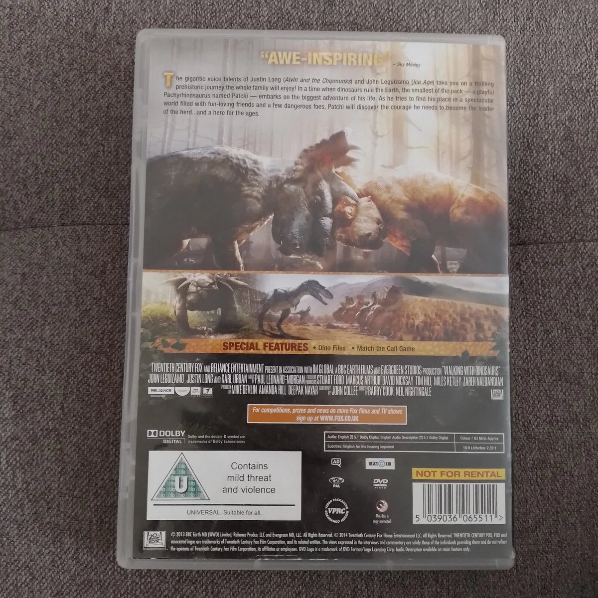 Walking With Disonaurs The Movie DVD