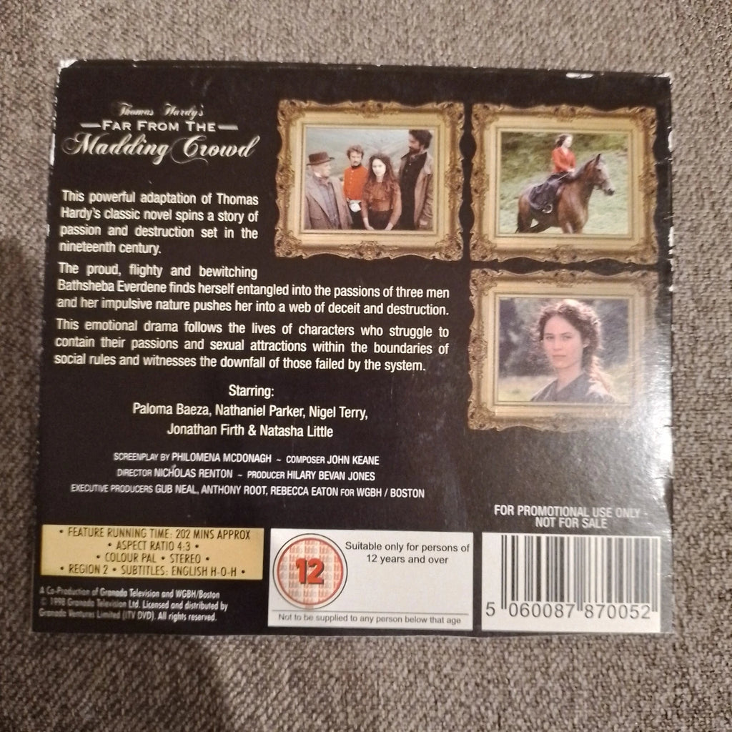 Thomas Hardy's Far From The Madding Crowd DVD Daily Mail