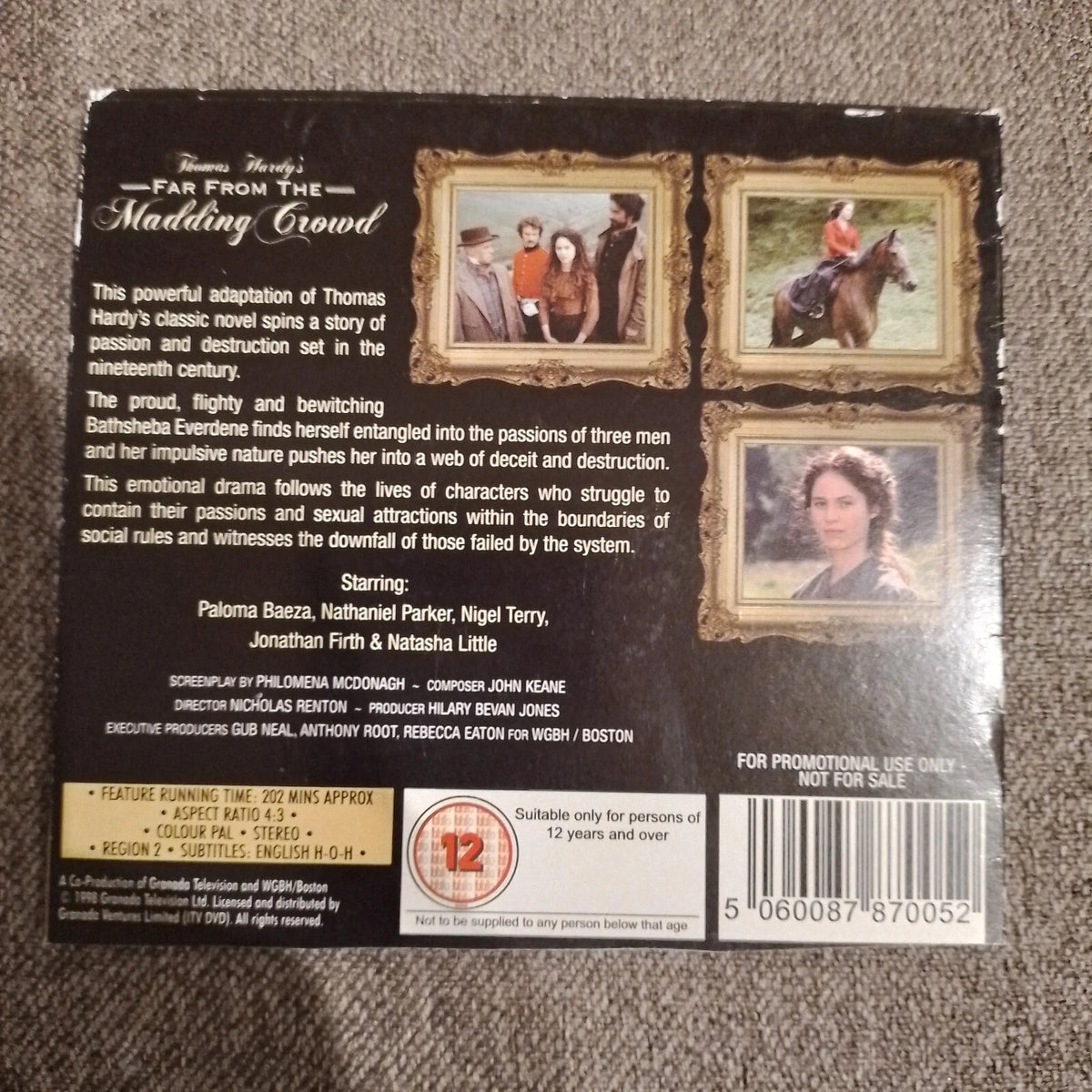 Thomas Hardy's Far From The Madding Crowd DVD Daily Mail