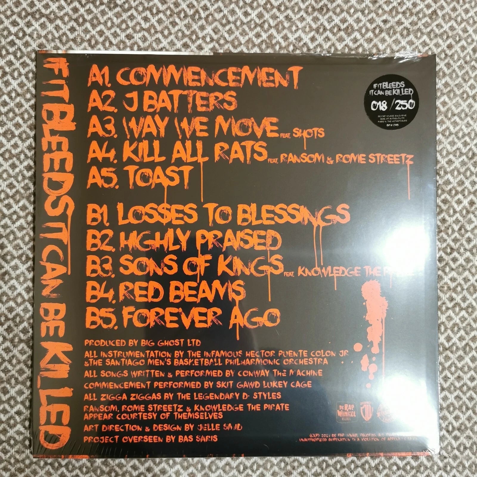 Conway The Machine x Big Ghost LTD - If It Bleeds It Can Be Killed / Vinyl LP