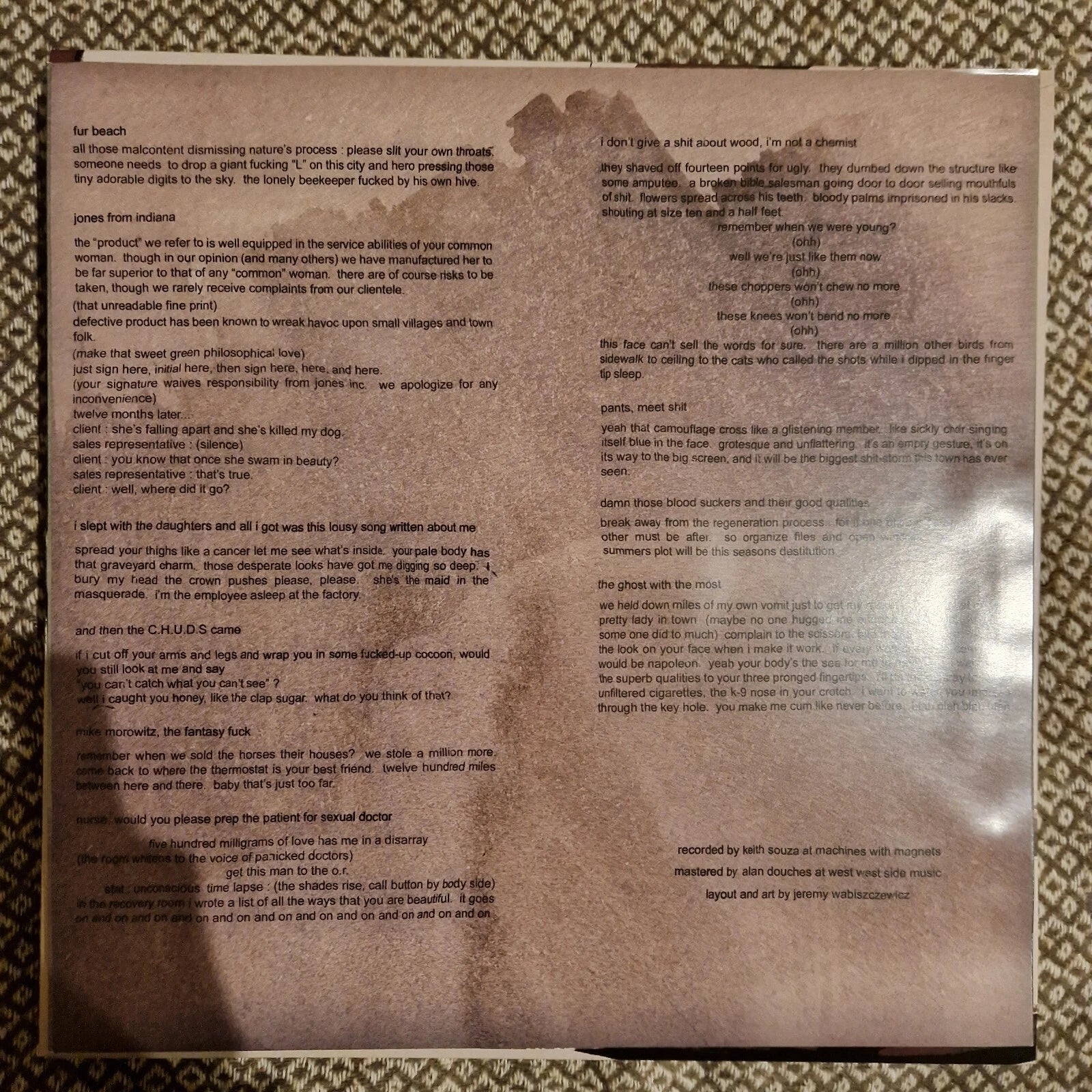 Daughters - Canada Songs / Vinyl LP ltd to 500 on Clear