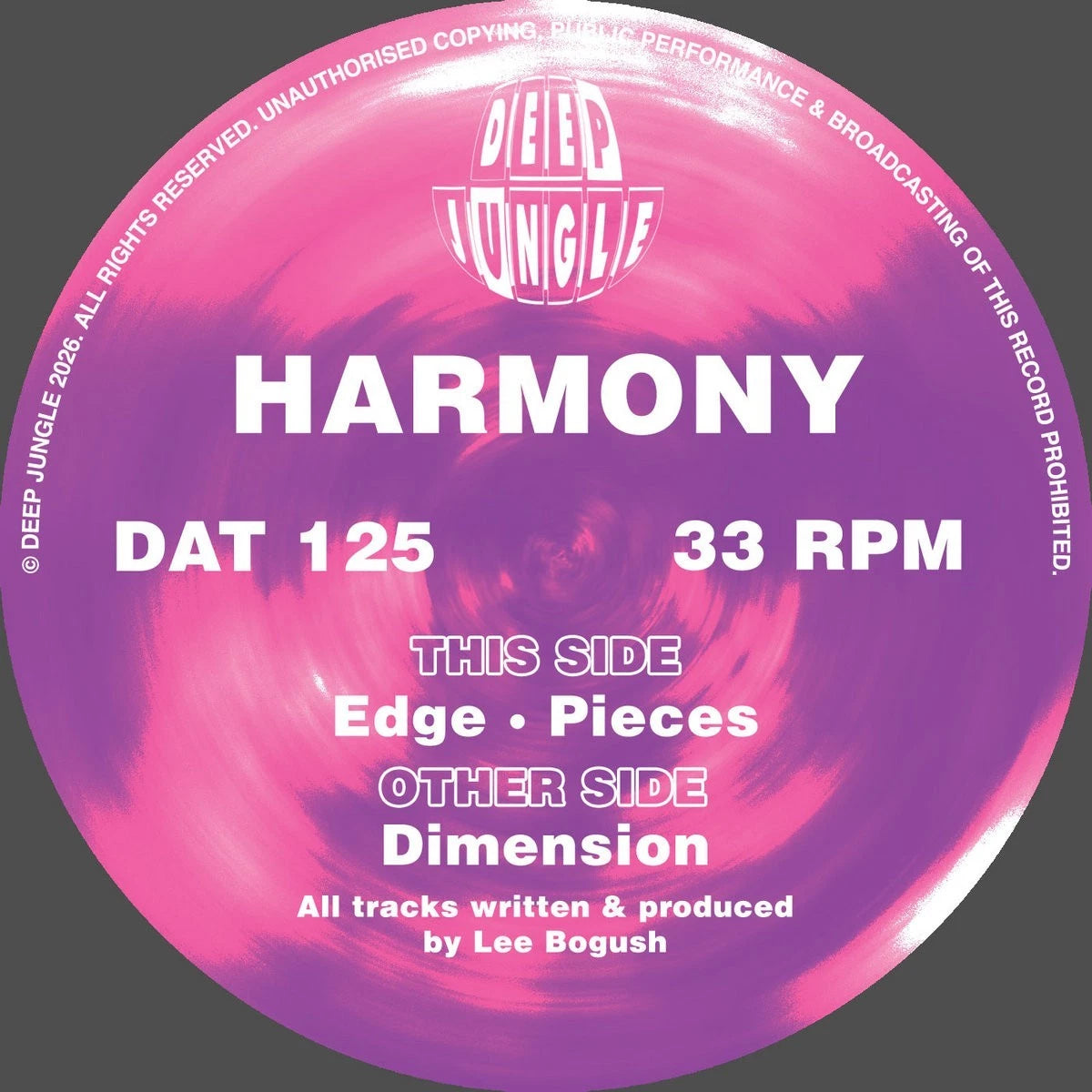 Harmony - Dimension / Edge / Pieces / Vinyl 12"