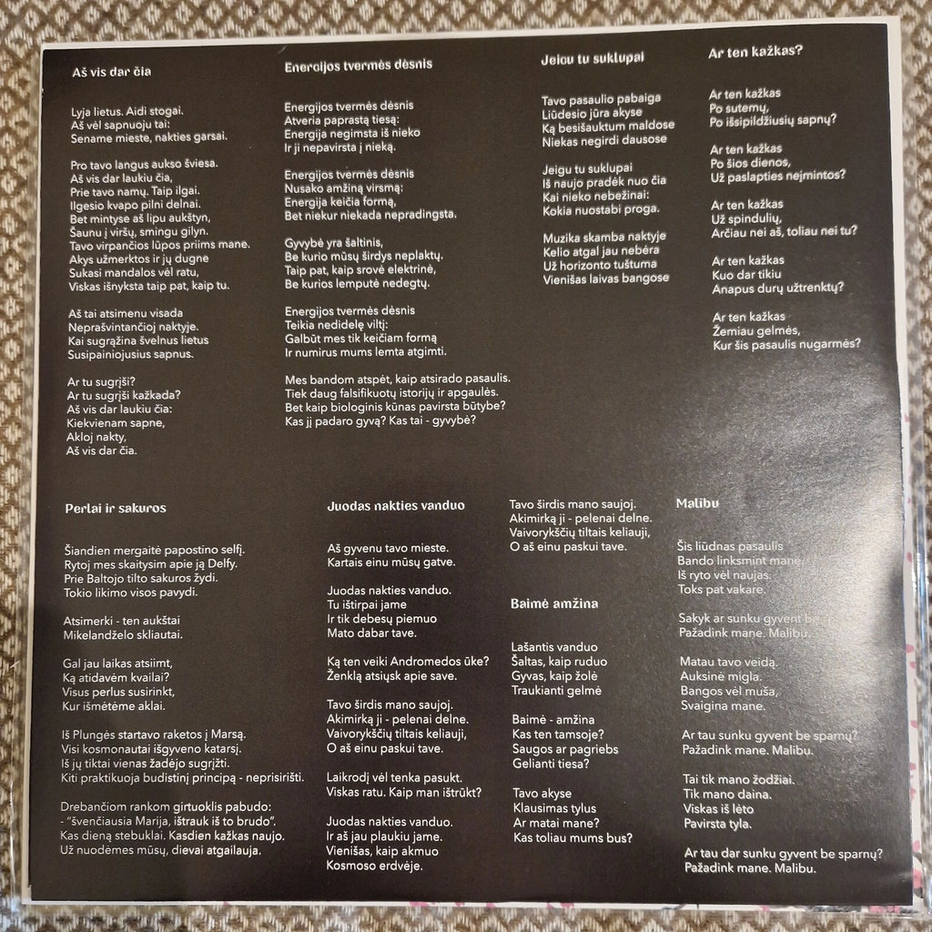 Andrius Mamontovas ‎– Perlai Ir Sakuros / Vinyl LP limited on White (Foje)