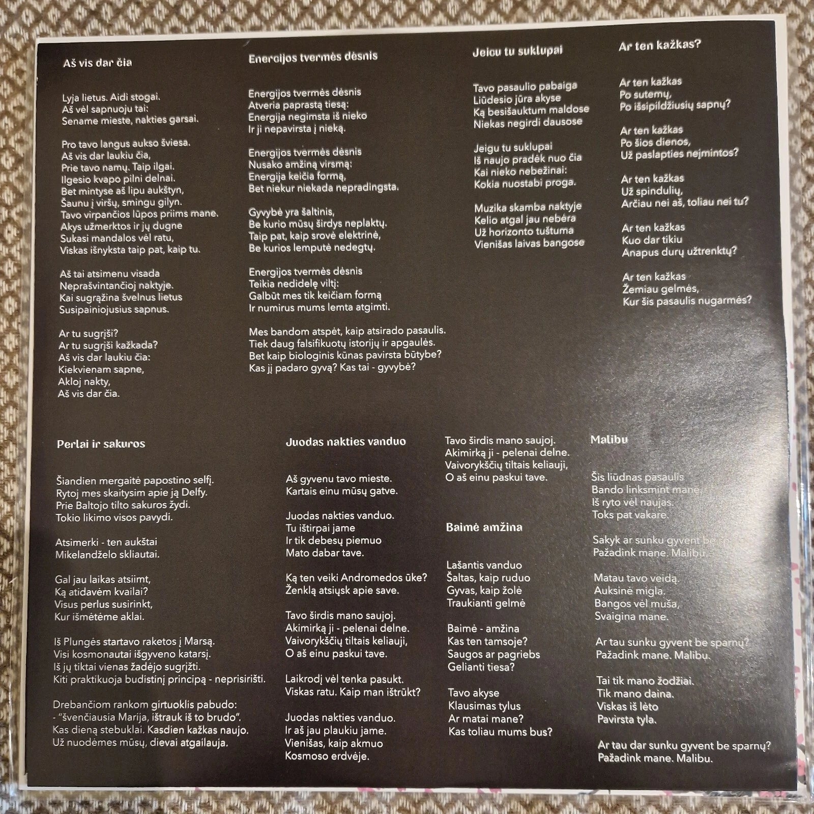 Andrius Mamontovas ‎– Perlai Ir Sakuros / Vinyl LP limited on White (Foje)