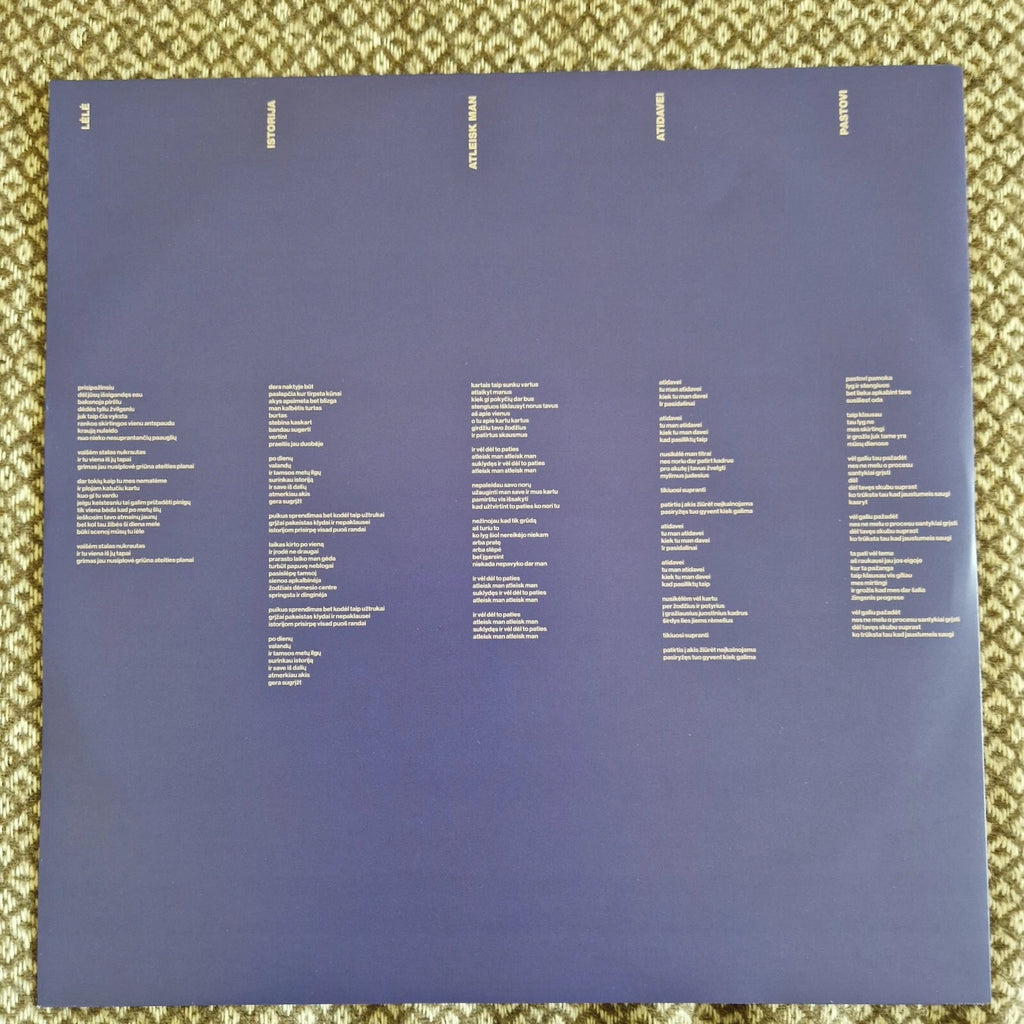ba. – TURTAS / Vinyl LP limited on Transparent Blue