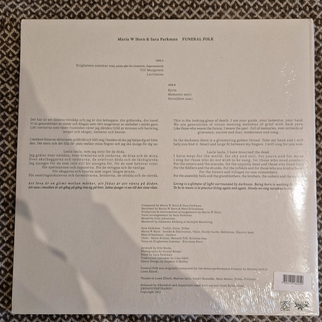 Maria W Horn & Sara Parkman - Funeral Folk / Vinyl LP