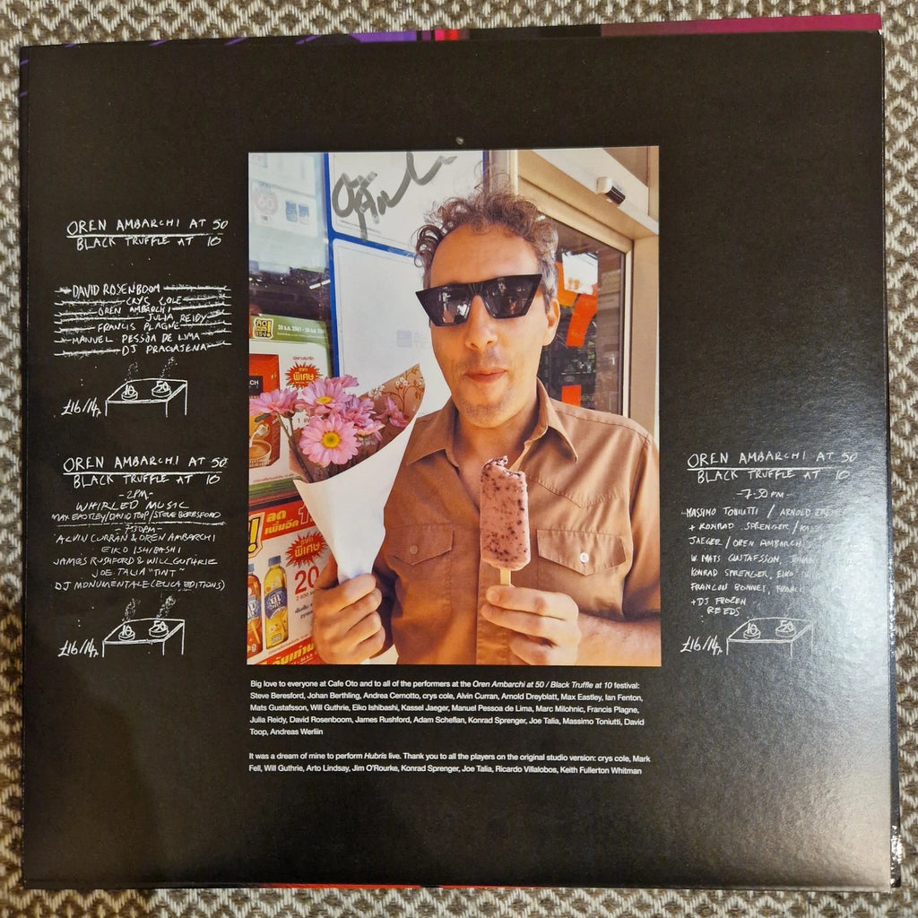Oren Ambarchi – Live Hubris / Vinyl LP on Pink Translucent SIGNED + AUTOGRAPHED