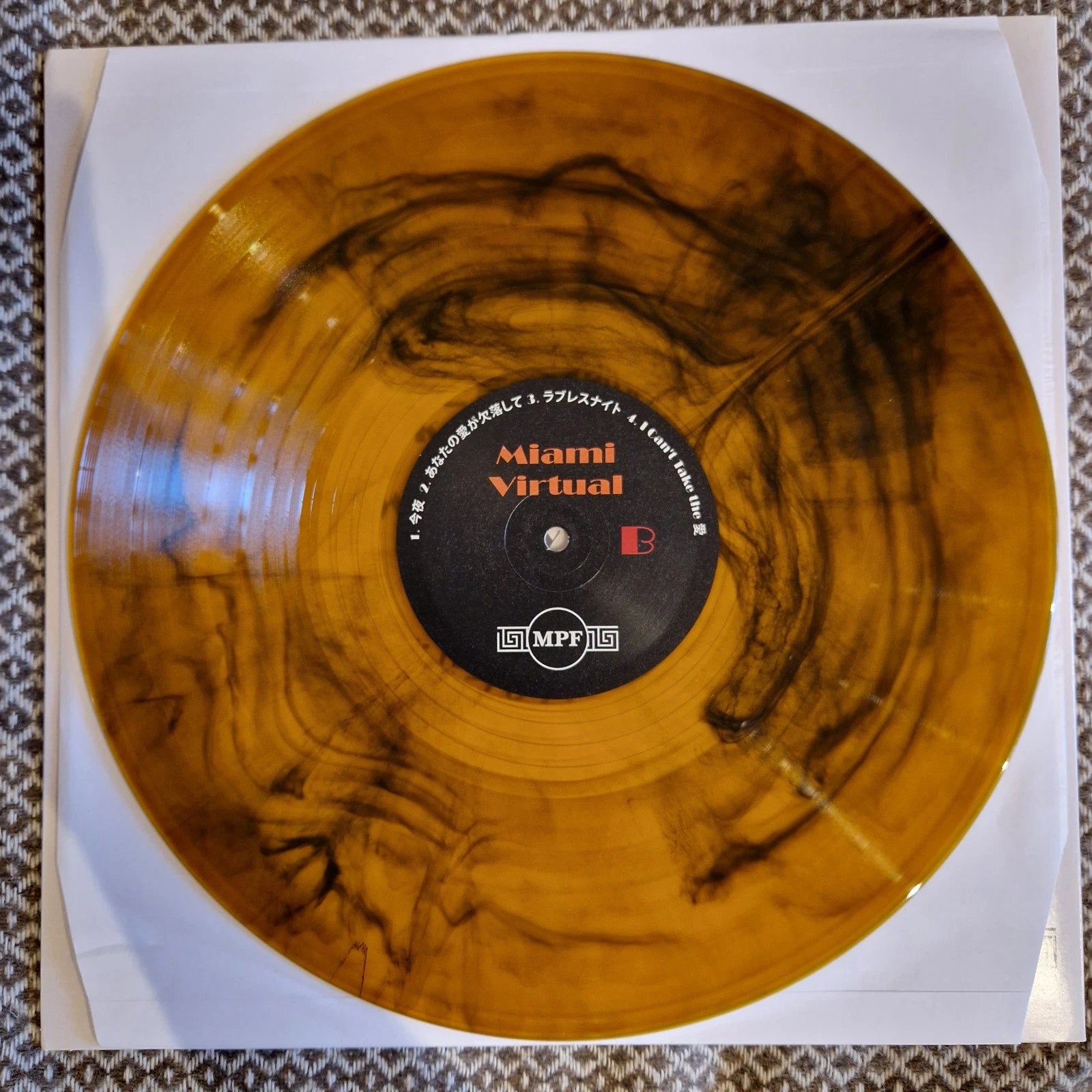 Dan Mason ダン·メイソン - Miami Virtual / Vinyl LP limited on Orange/Black Smoke