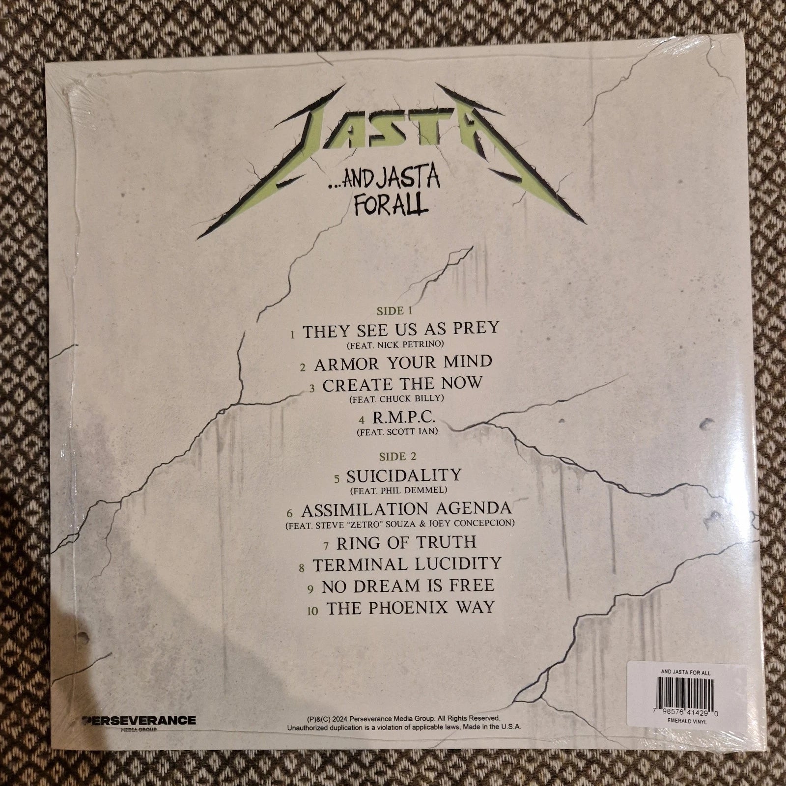JASTA - ...And Jasta For All / Vinyl LP limited on Emerald Swirl