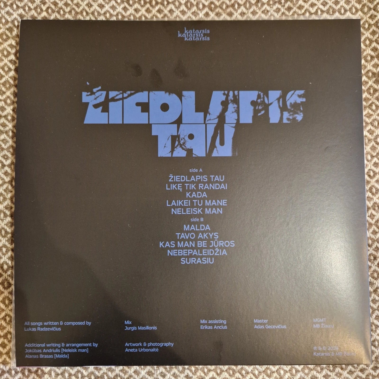 Katarsis ‎– Žiedlapis Tau / Vinyl LP presale