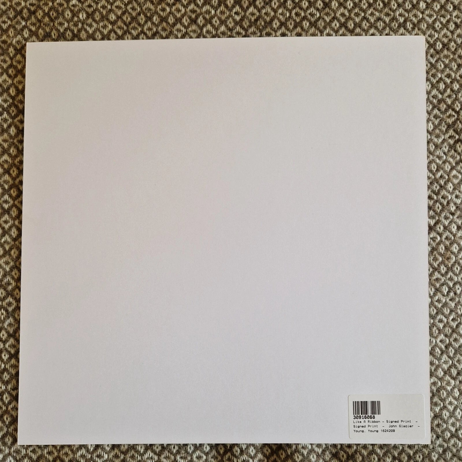 John Glacier - Like A Ribbon / Vinyl LP / SIGNED / AUTOGRAPHED PRINT