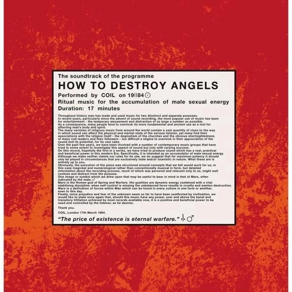 Coil - How To Destroy Angels / Vinyl LP
